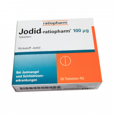 Йодид Ратиофарм (Калия Йодид) ГЕРМАНИЯ Ratiopharm табл. 100мкг №50